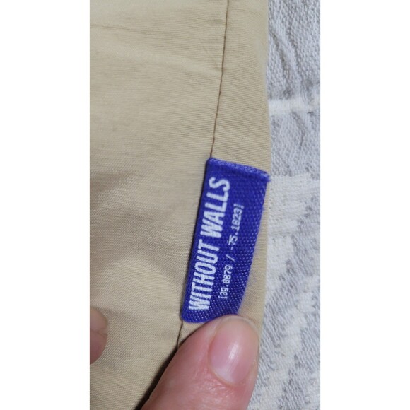 Without Walls Utility Shirt Men’s Small Khaki Short Sleeve Button Front Outdoor - Picture 4 of 10